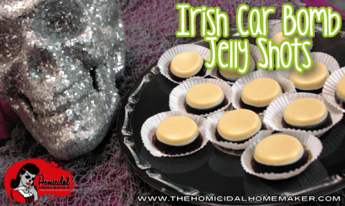 Grown-Up JELL-O: Chocolate Stout, Jameson and Irish Cream Jelly Shots