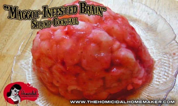Maggot-Infested Brain Shrimp Cocktail