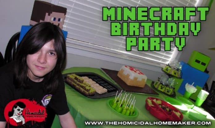 A Very DIY Minecraft Birthday Party
