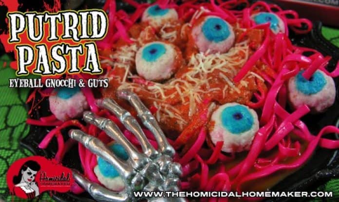 Putrid Pasta Eyeball Gnocchi with Guts