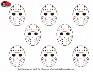 Friday the 13th Camp Crystal Cake template