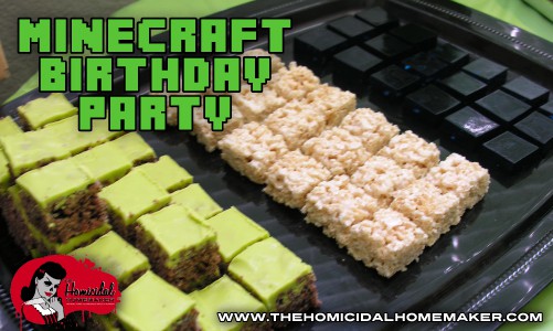 minecraft birthday party