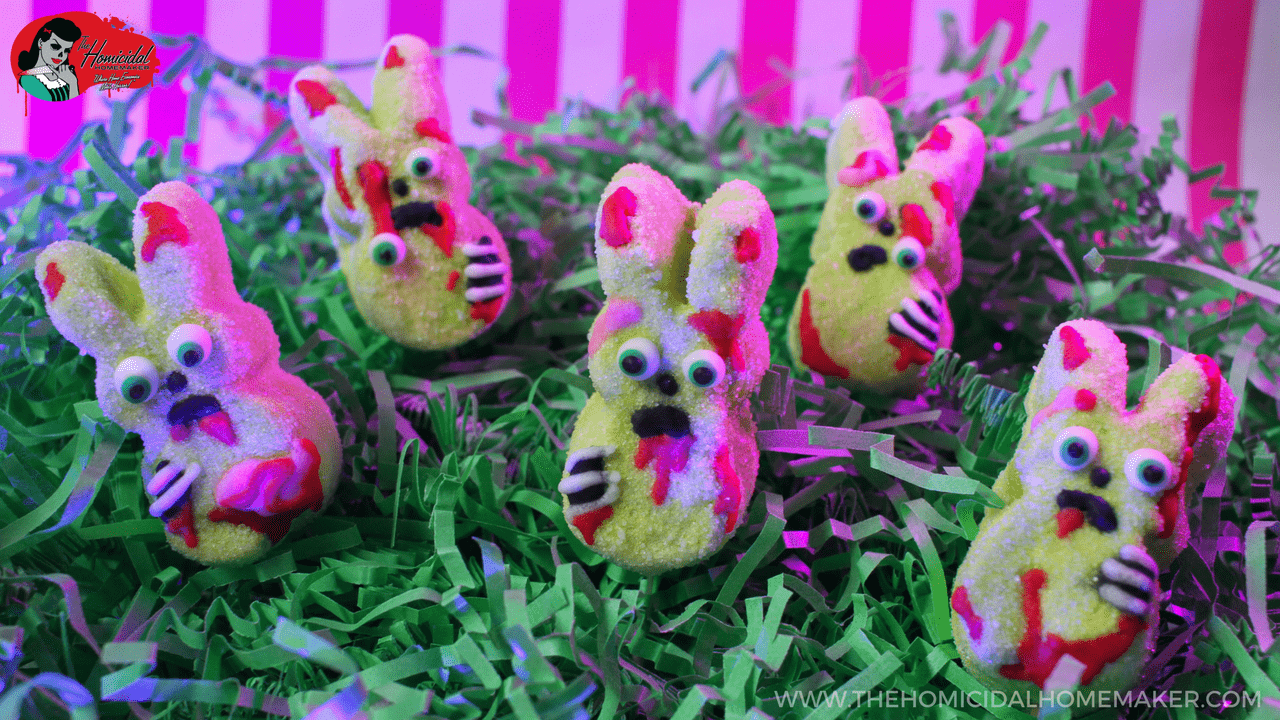 Boozy Zombie Bunny Marshmallows | The Homicidal Homemaker