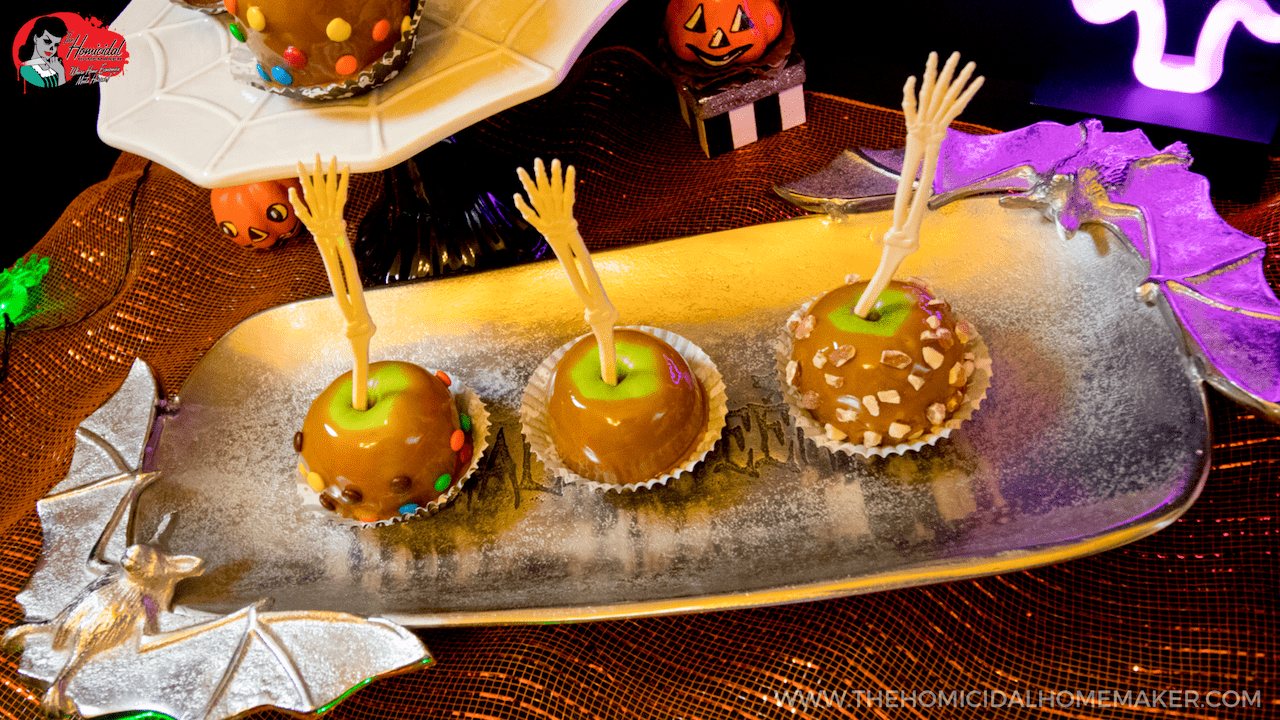 Perfect SCAREamel Apples with Nostalgia Electrics Caramel Apple Party!