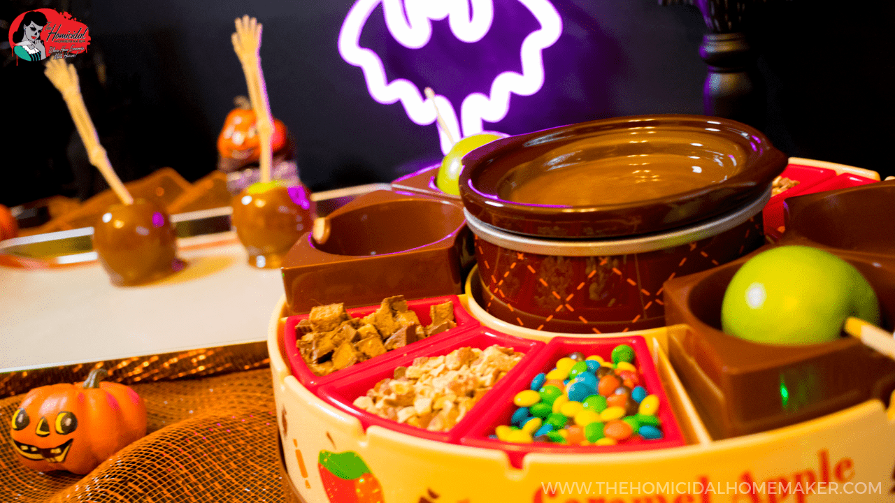 Perfect SCAREamel Apples with Nostalgia Electrics Caramel Apple Party!