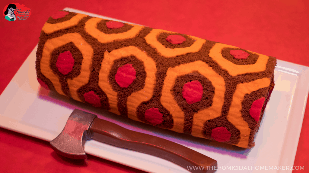 The Shining REDRUM Roll Cake