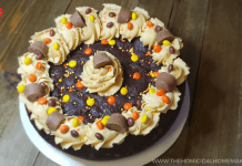 Chocolate Peanut Butter Cookie Cake — The Ultimate Halloween Dessert! Chocolate Peanut Butter Cookie Cake — The Ultimate Halloween Dessert!