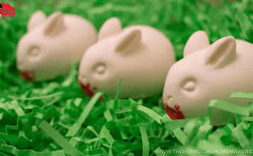 Night of the Lepus (or Monty Python) Bloodthirsty Bunny Truffles No-bake bunny shaped truffle recipe inspired by the horror film Night of the Lepus