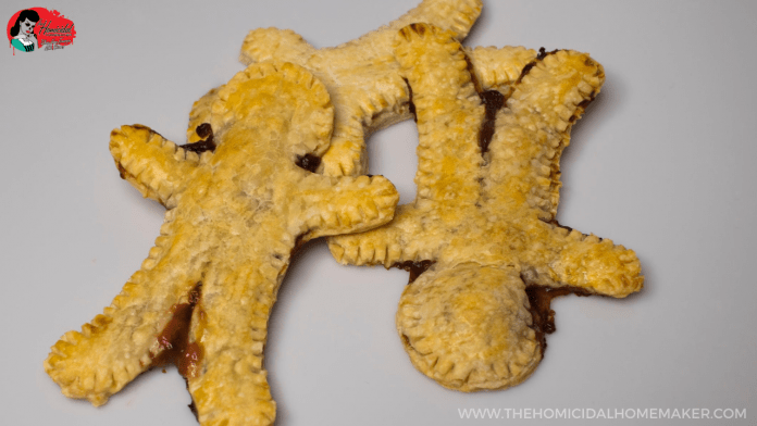 Terrifier Turnovers recipe for Strawberry Balsamic Filled Turnovers inspired by the horror movie Terrifier