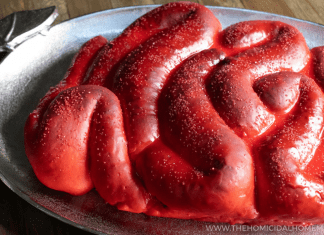 Victor Crowley's King Cake - An Intestinal Twist on a Mardi Gras Tradition