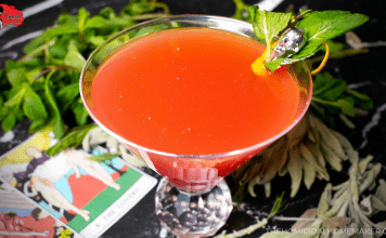 “The Love Witch” Cocktail for The Last Drive-In: Joe Bob Put a Spell On You "The Love Witch" Cocktail for The Last Drive-In: Joe Bob Put a Spell On You