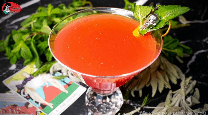 “The Love Witch” Cocktail for The Last Drive-In: Joe Bob Put a Spell On You "The Love Witch" Cocktail for The Last Drive-In: Joe Bob Put a Spell On You