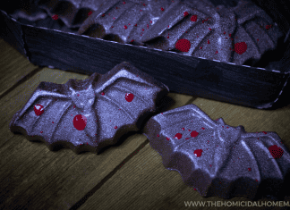 Bat-shaped, chocolate truffles for Halloween, with a subtle yet fiery aromatic bite from chili and tequila.